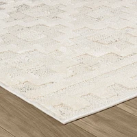 Tulum Beige Modern Area Rug – 5' x 8'