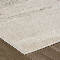 Tulum Beige Tribal Chevron Area Rug