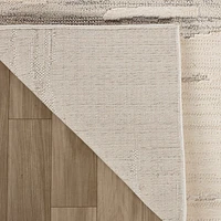 Tulum Beige Tribal Chevron Area Rug