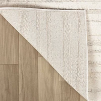 Tulum Beige Geometric Grid Area Rug