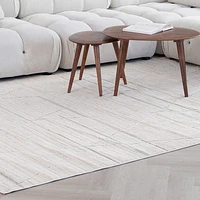 Tulum Beige Boho Diamond Area Rug