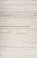 Tulum Beige Boho Diamond Area Rug