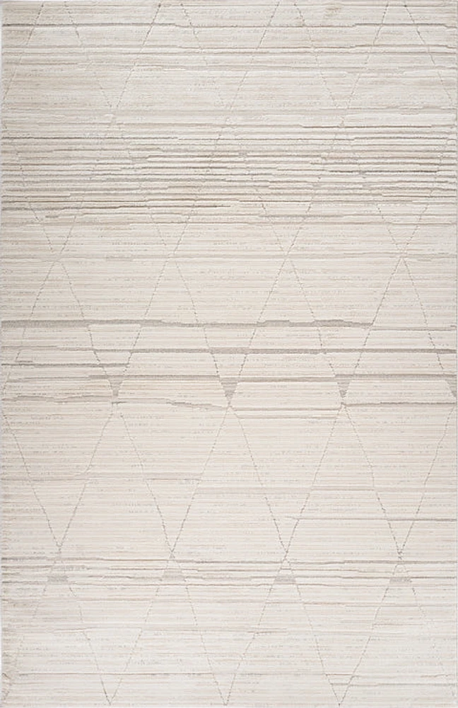 Tulum Beige Boho Diamond Area Rug