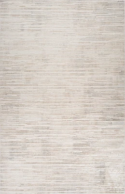 Tulum Beige Minimalist Chevron Area Rug