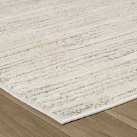 Tulum Beige Minimalist Chevron Area Rug
