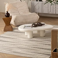 Utopia Grey Distressed Geometric Area Rug