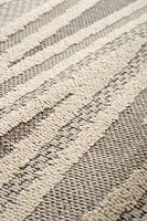 Utopia Grey Distressed Geometric Area Rug