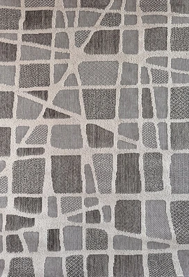 Utopia Grey Abstract Marble Area Rug