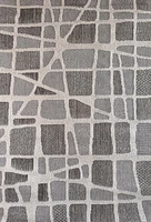 Utopia Grey Abstract Marble Area Rug