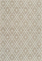 Utopia Brown Diamond Modern Area Rug – 5' x 8'