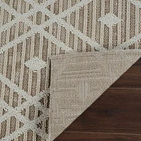 Utopia Brown Diamond Modern Area Rug – 5' x 8'