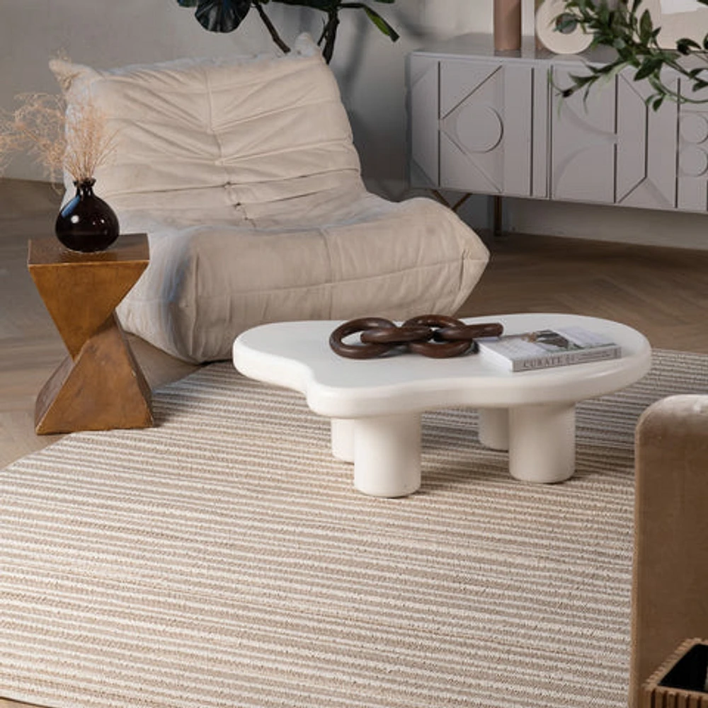 Utopia Cream Ornate Distressed Area Rug