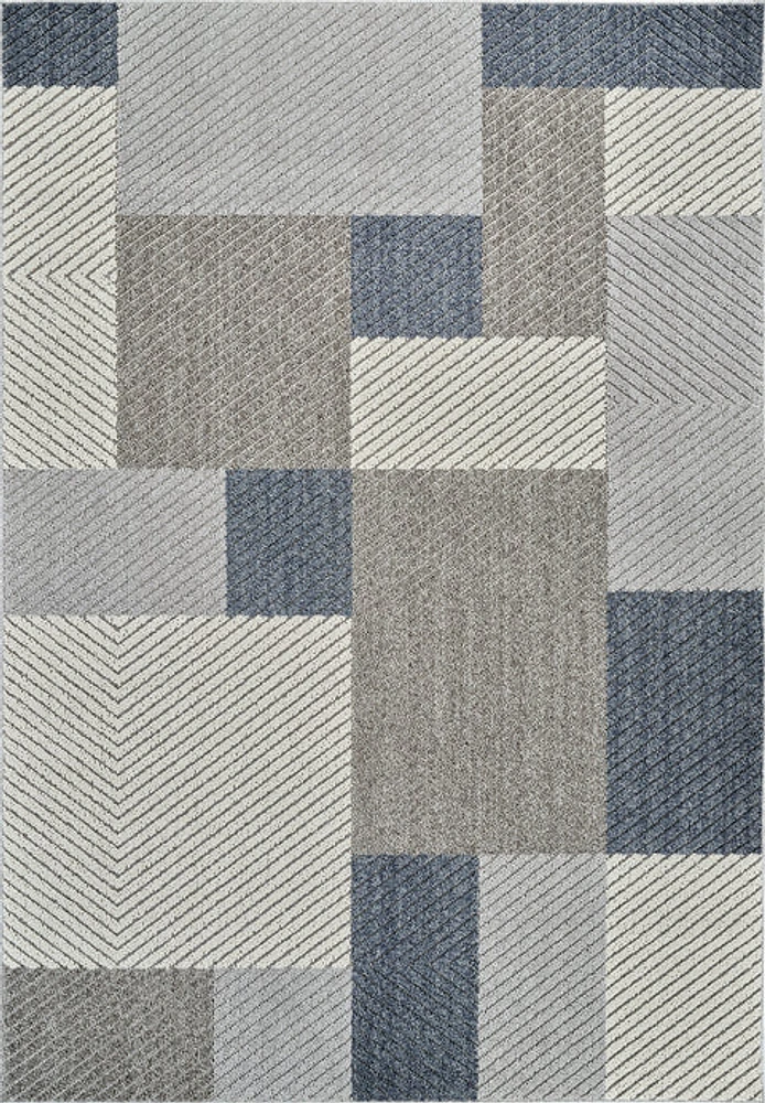 Utopia Grey Modern Abstract Area Rug
