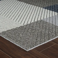 Utopia Grey Modern Abstract Area Rug