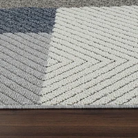 Utopia Grey Modern Abstract Area Rug