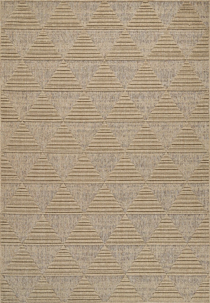 Utopia Beige Geometric Modern Area Rug