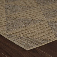 Utopia Beige Geometric Modern Area Rug