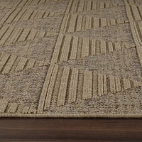 Utopia Beige Geometric Modern Area Rug