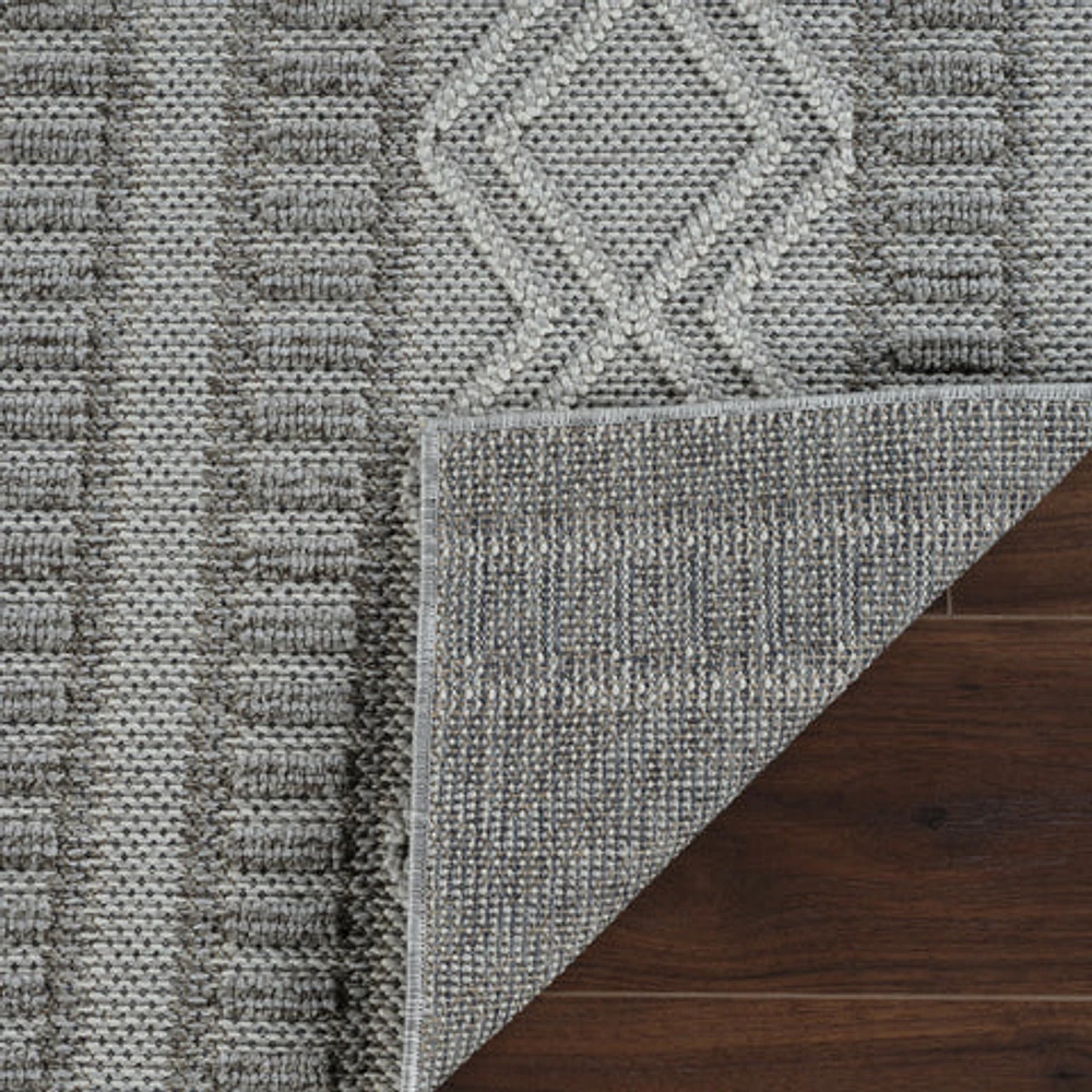 Utopia Beige Abstract Textured Area Rug