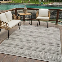 Utopia Beige Abstract Textured Area Rug