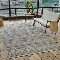 Utopia Beige Abstract Textured Area Rug