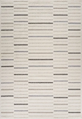 Valencia White Subtle Damask Area Rug
