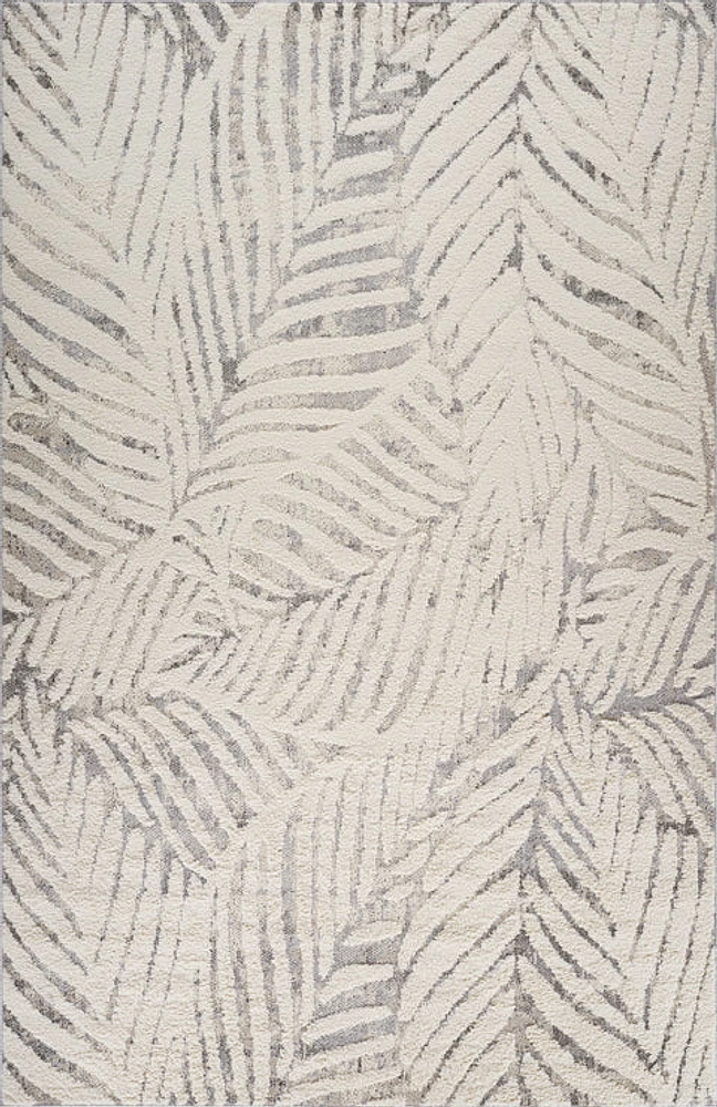 Valencia White Distressed Medallion Area Rug