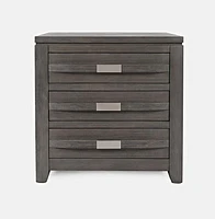 Altamonte 3 Drawer Power Nightstand - Brushed Grey - Greater Vancouver Furniture