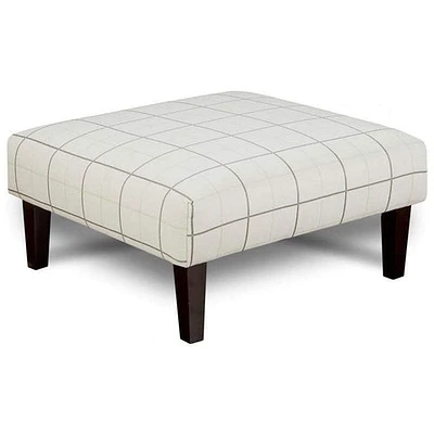 FLOOR MODEL Manhattan Fabric Square Ottoman