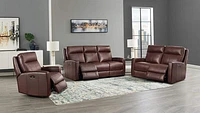 Modena Genuine Leather Power Recliner Chair - Greater Vancouver Furniture