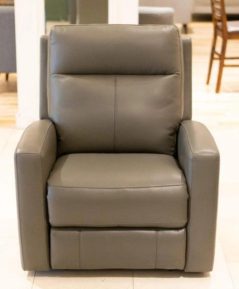 Modena Genuine Leather Power Recliner Chair - Greater Vancouver Furniture