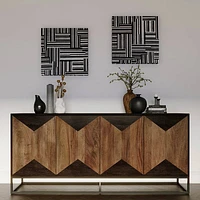 D-Bodhi Wall Deco - Black & White 24"