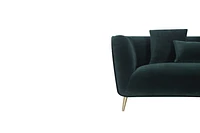 Maja Velvet Sectional - Emerald Green Greater Vancouver Furniture