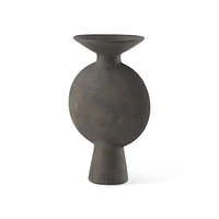 Kaz Earthy Brown Ceramic Vase