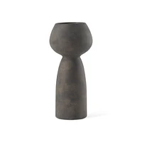 Kaz Earthy Brown Ceramic Vase