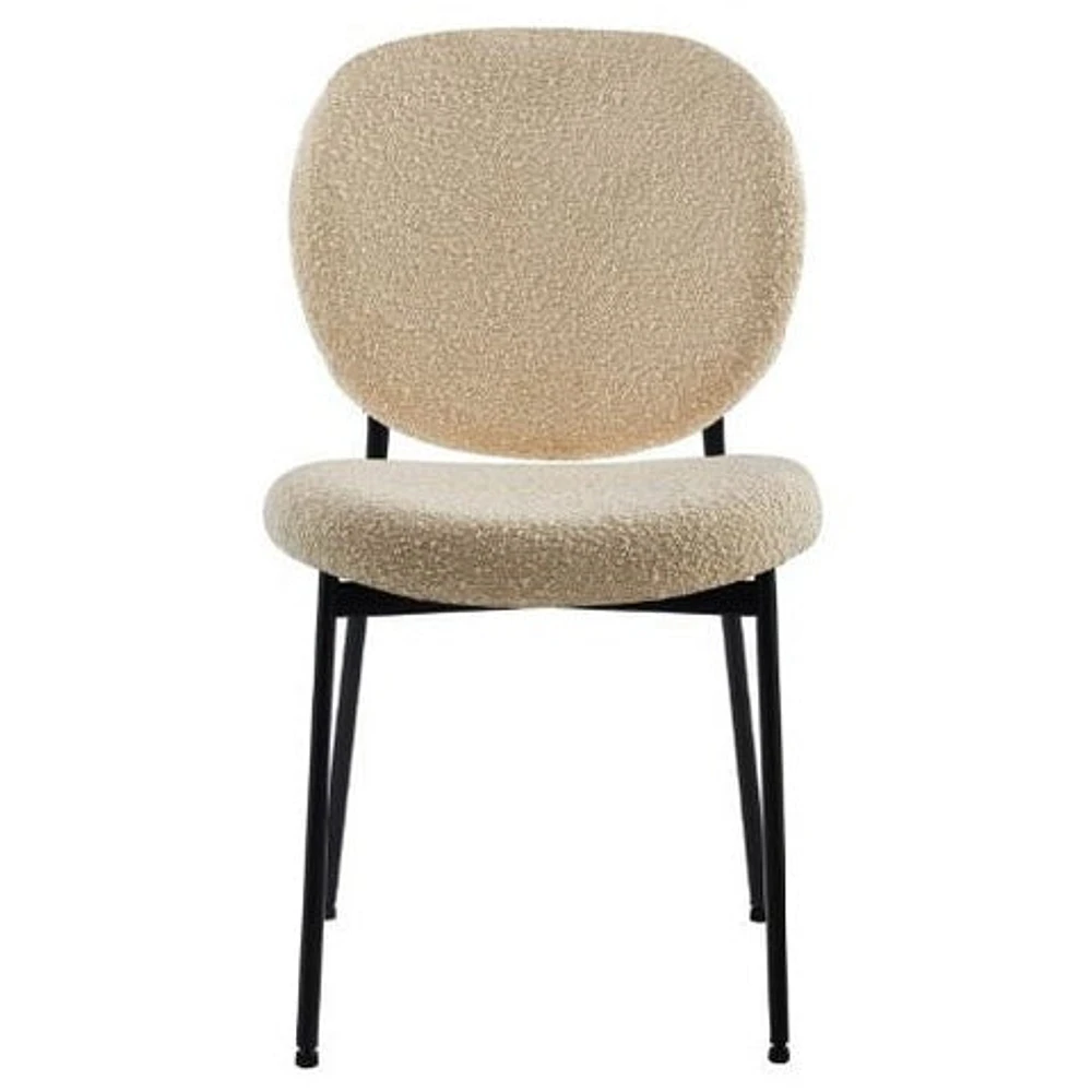 Vashi Dining Chair - Linen Boucle'