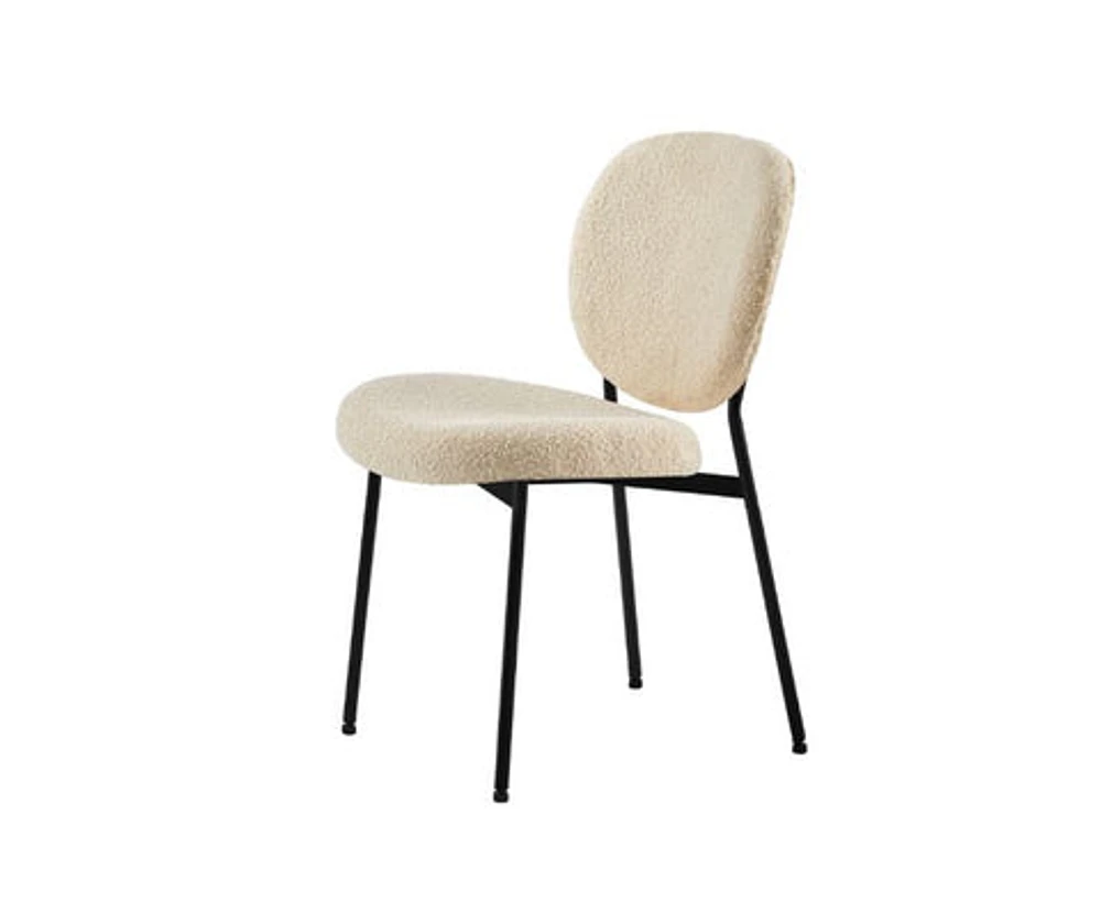 Vashi Dining Chair - Linen Boucle'