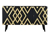BRASS DESIGN 3 DOOR CABINET