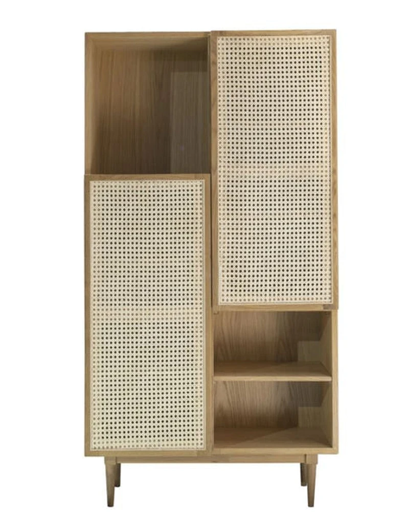 Cane Bookcase - Natural - Greater Vancouver Furniture