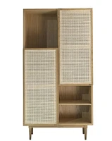 Cane Bookcase - Natural - Greater Vancouver Furniture