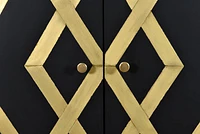 BRASS DESIGN 3 DOOR CABINET