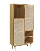 Cane Bookcase - Natural - Greater Vancouver Furniture