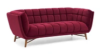 Kitsilano Sofa - Merlot Velvet #65