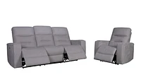 Roche Power Recliner Sofa - Light Grey