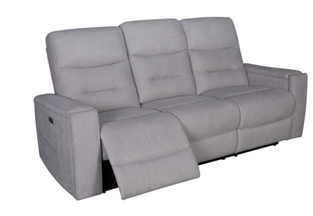 Roche Power Recliner Sofa - Light Grey