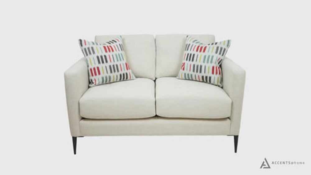 Vista Fabric Loveseat - Effie Ivory