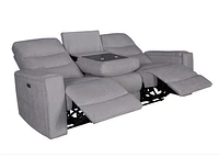 Roche Power Recliner Sofa - Light Grey