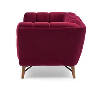 Kitsilano Sofa - Merlot Velvet #65