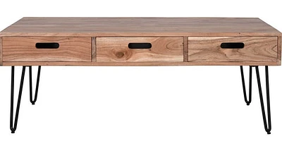 FLOOR MODEL Rollins 3 Drawer Coffee Table