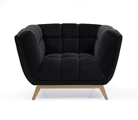 Yaletown Mid Century Accent Chair - Velvet